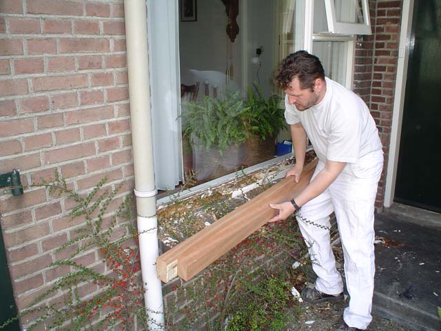 Houtrotreparatie 1